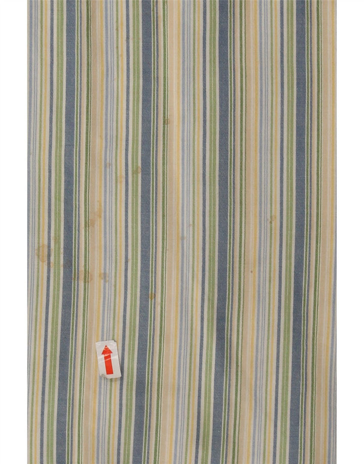 EDDIE BAUER Camicia da uomo in flanella di cotone a righe grandi multicolore