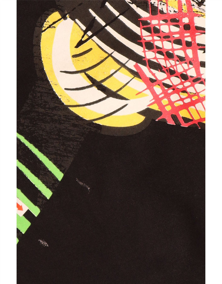 DESIGUAL Donna Felpa con cappuccio grafica Topolino UK 14 Medio Nero