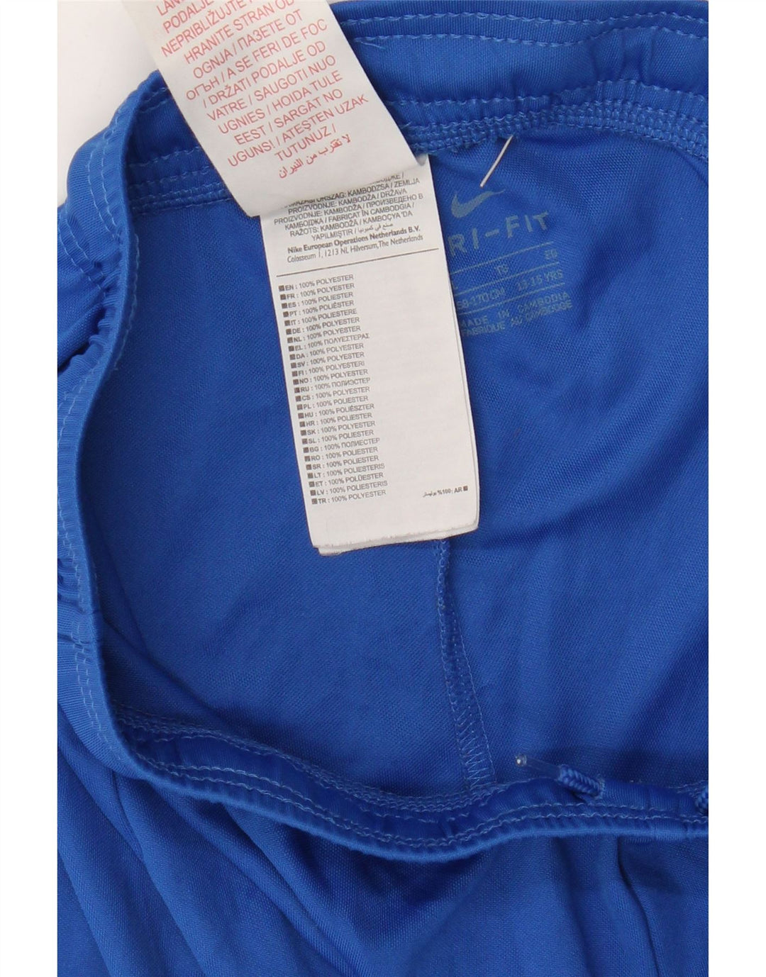 Pantaloncini sportivi Nike da ragazzo Dri Fit 13-14 anni XL blu poliestere