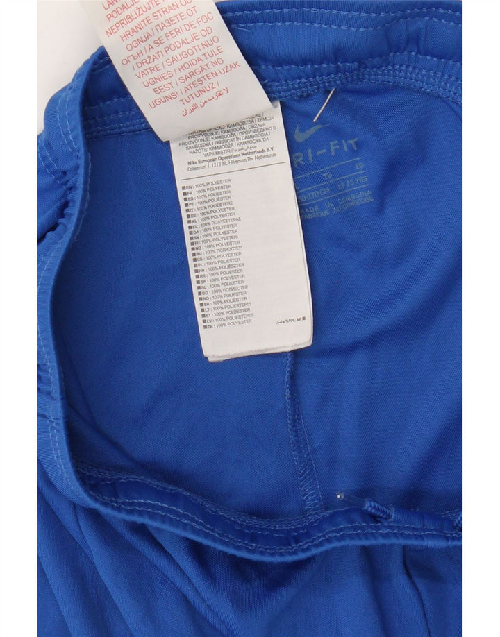 Pantaloncini sportivi Nike da ragazzo Dri Fit 13-14 anni XL blu poliestere