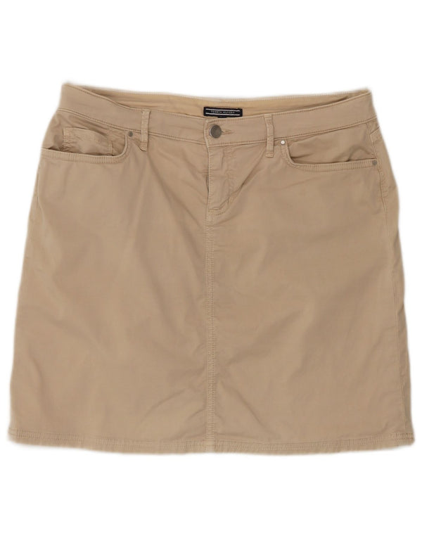 Minigonna da donna Tommy Hilfiger US 10 Large W32 Cotone beige