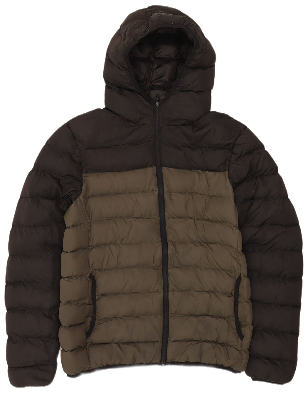 Giacca imbottita da donna French Connection UK 14 Poliestere kaki medio