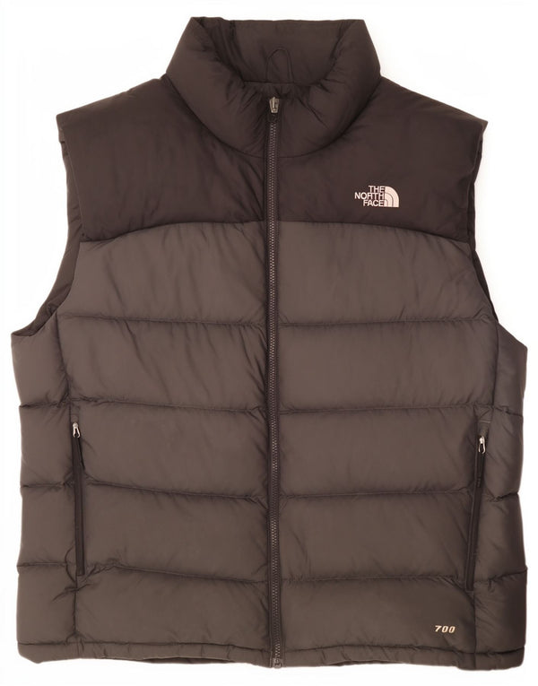 Gilet imbottito da uomo The North Face UK 42 XL Nylon color block grigio