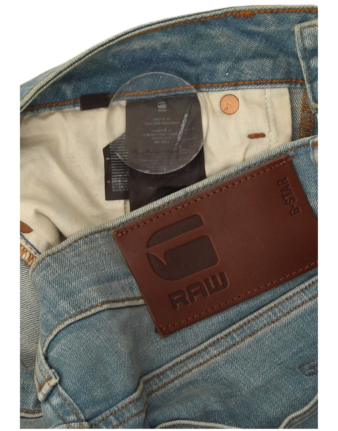 Jeans slim da uomo G-Star W33 L32 cotone blu
