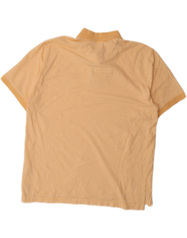 Polo da uomo IZOD XL in cotone gessato giallo