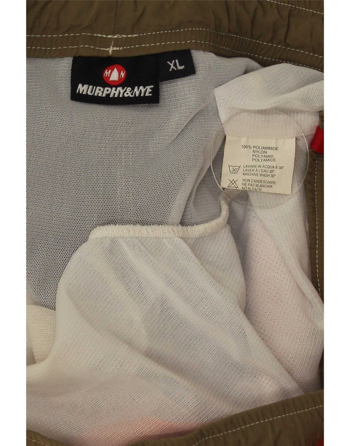 Pantaloncini da bagno grafici da uomo Murphy & Nye XL arancione in poliammide