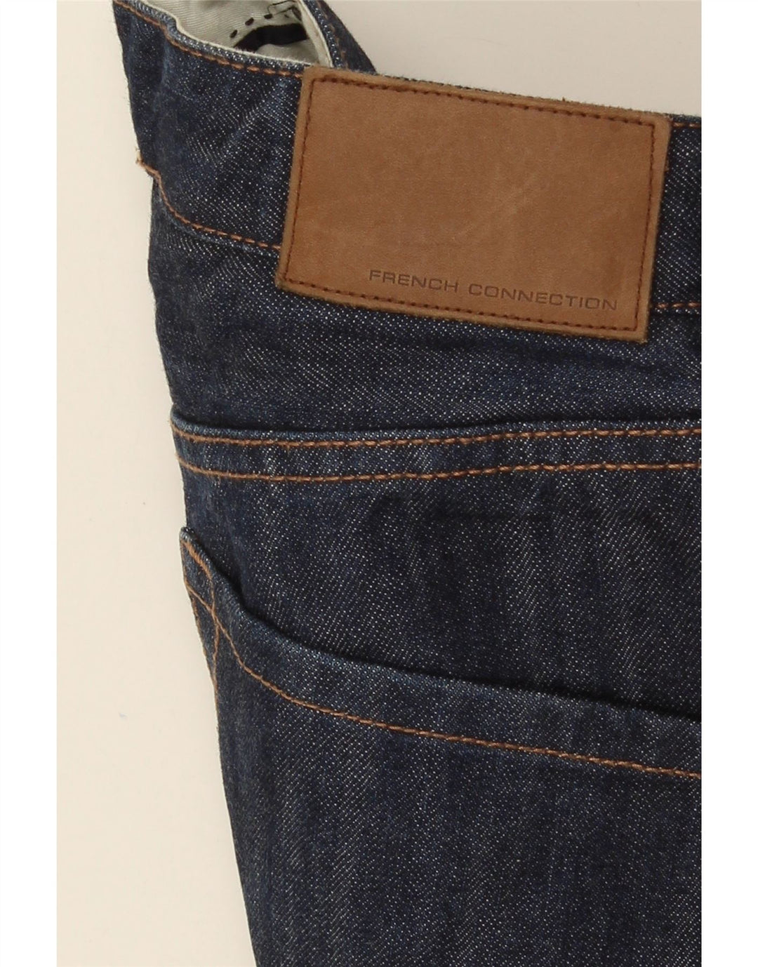 Jeans dritti da donna French Connection W32 L27 cotone blu navy
