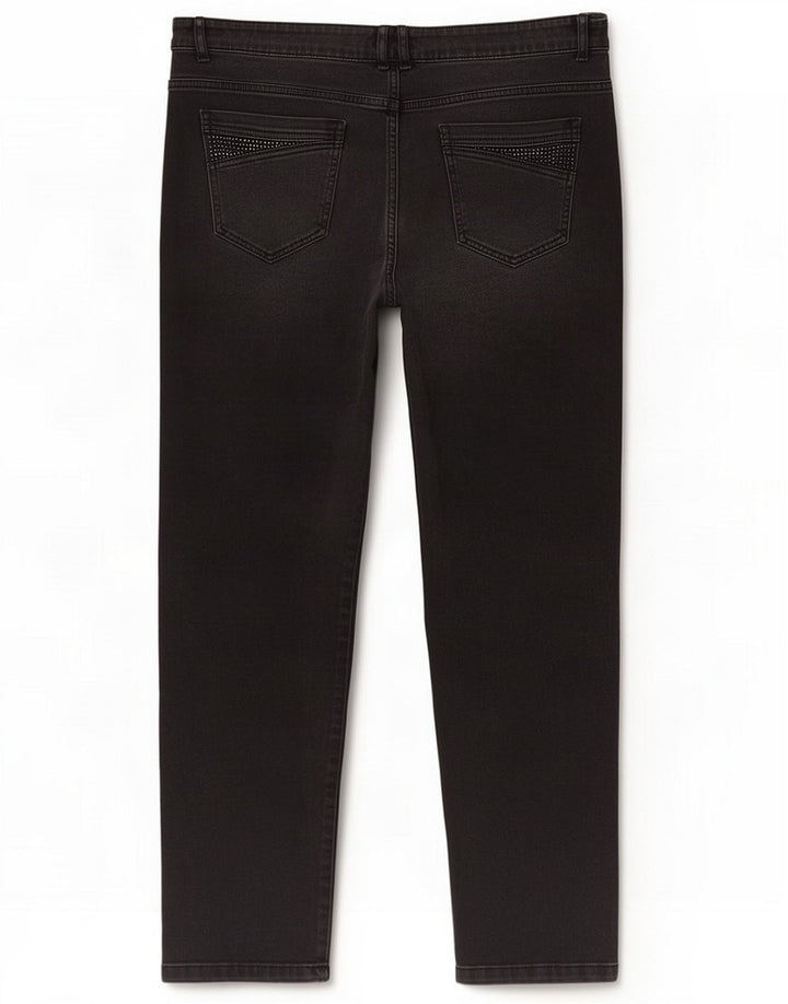 Marks & Spencer Jeans dritti Per Una da donna W38 L29 Grigio