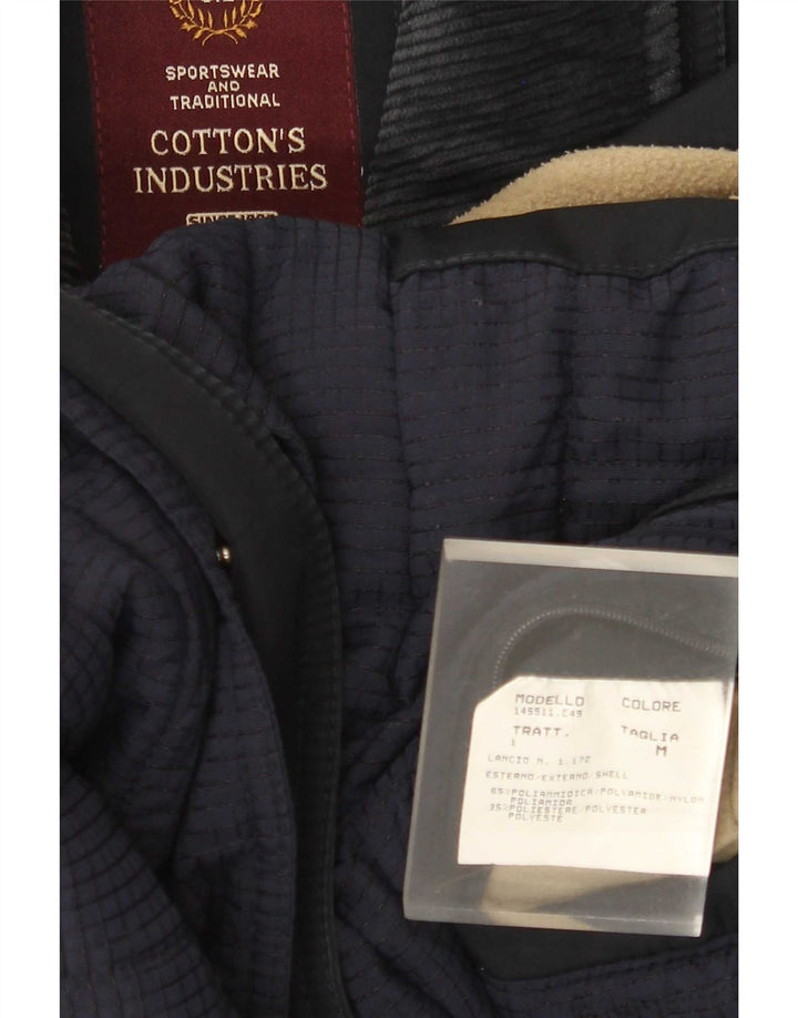 Cappotto giacca a vento da uomo di Cotton's Industries UK 14 medio blu navy in poliammide