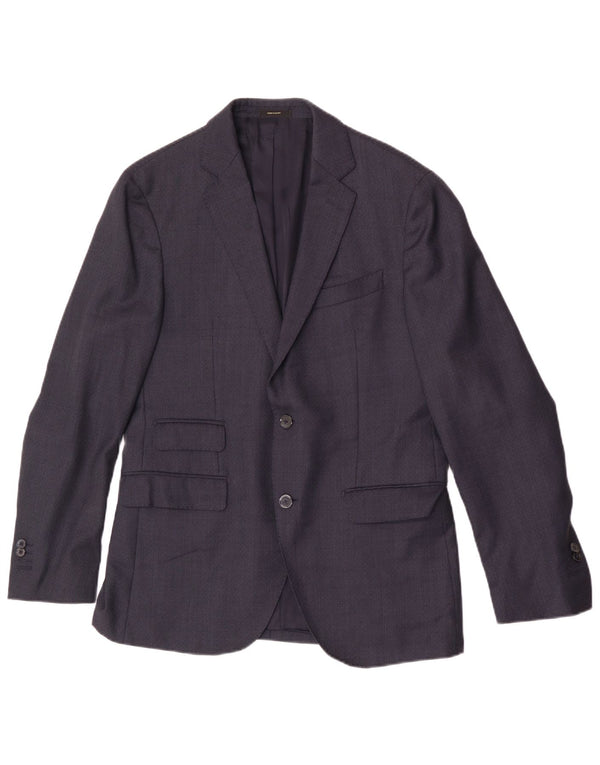 Giacca blazer da uomo a 2 bottoni Massimo Dutti EU 50 medio blu navy