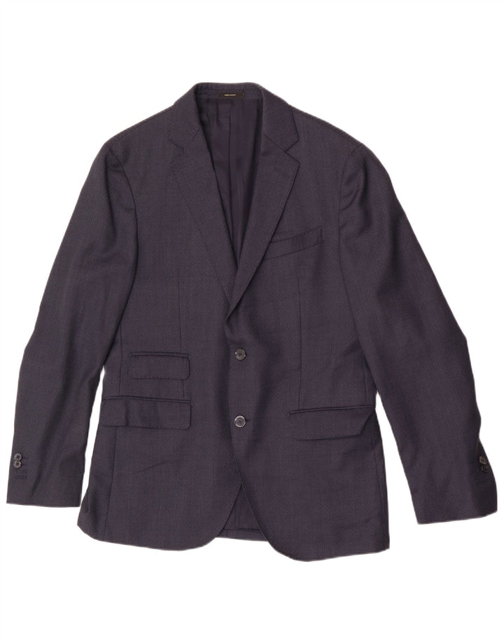 Giacca blazer da uomo a 2 bottoni Massimo Dutti EU 50 medio blu navy