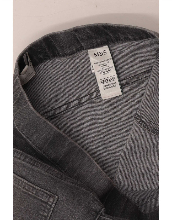 Jeans Jeggings da donna Marks & Spencer UK 12 Medio W30 L28 Cotone grigio