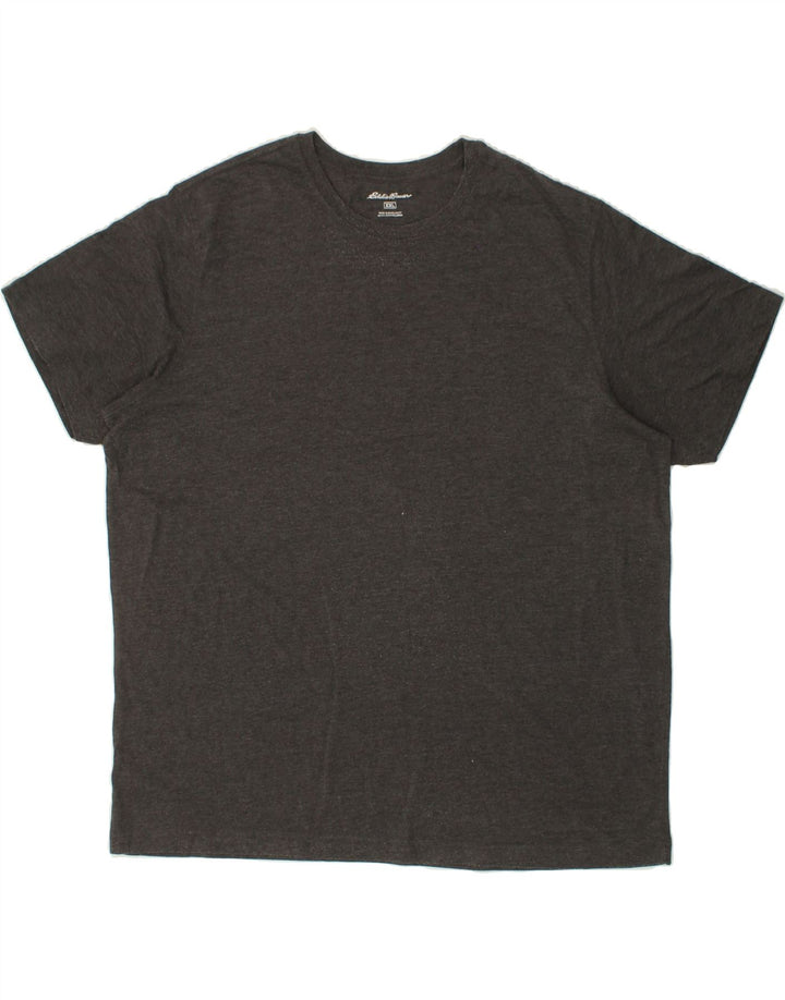 EDDIE BAUER Mens T-Shirt Top 2XL Grey Cotton Vintage Eddie Bauer and Second-Hand Eddie Bauer from Messina Hembry 