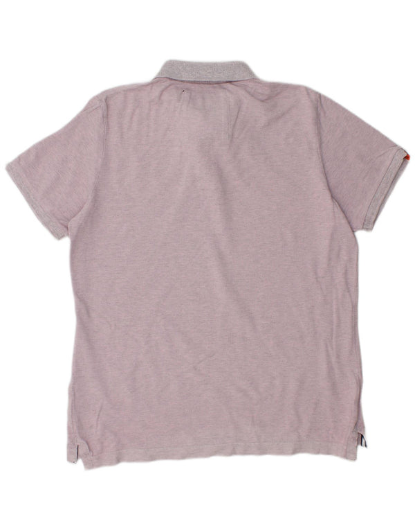Polo da uomo SUPERDRY 2XL cotone viola
