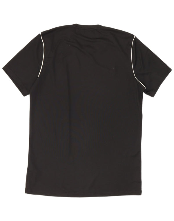 T-shirt Nike da uomo Dri Fit, top in poliestere nero medio