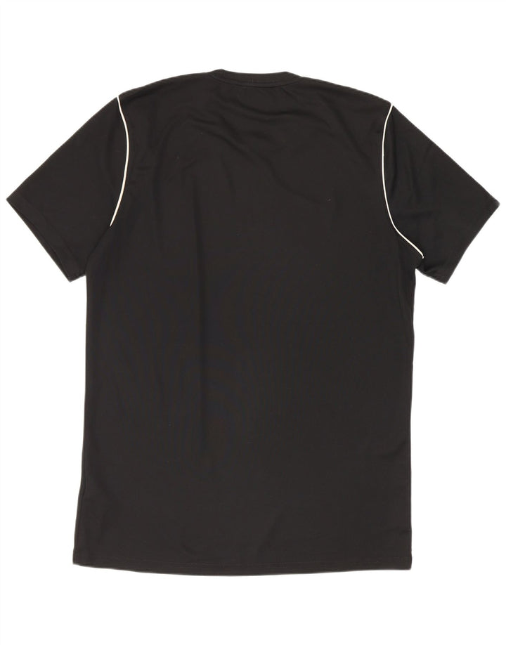 T-shirt Nike da uomo Dri Fit, top in poliestere nero medio