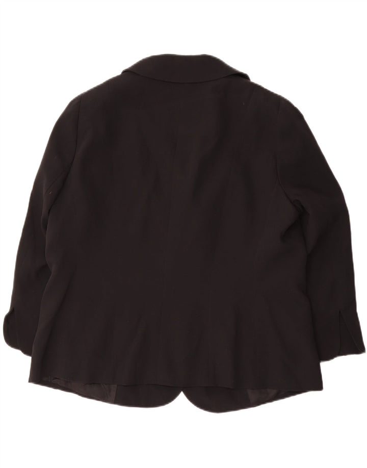 Giacca blazer da donna Luisa Spagnoli UK 18 XL seta nera