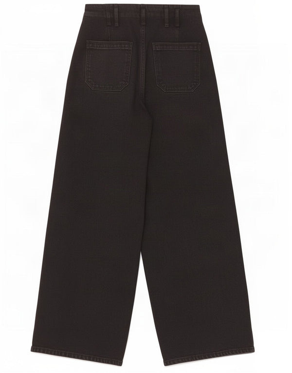 Jeans Zara da donna a gamba larga EU 34 2XS W24 L25 Nero