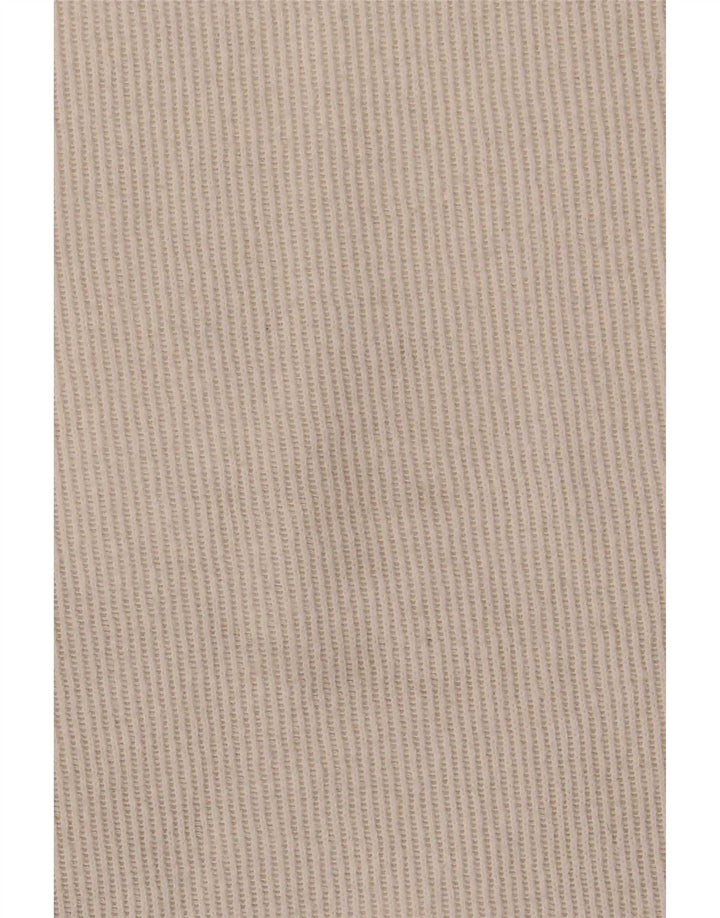 T-shirt corta da donna Zara UK 16 grande poliestere bianco sporco