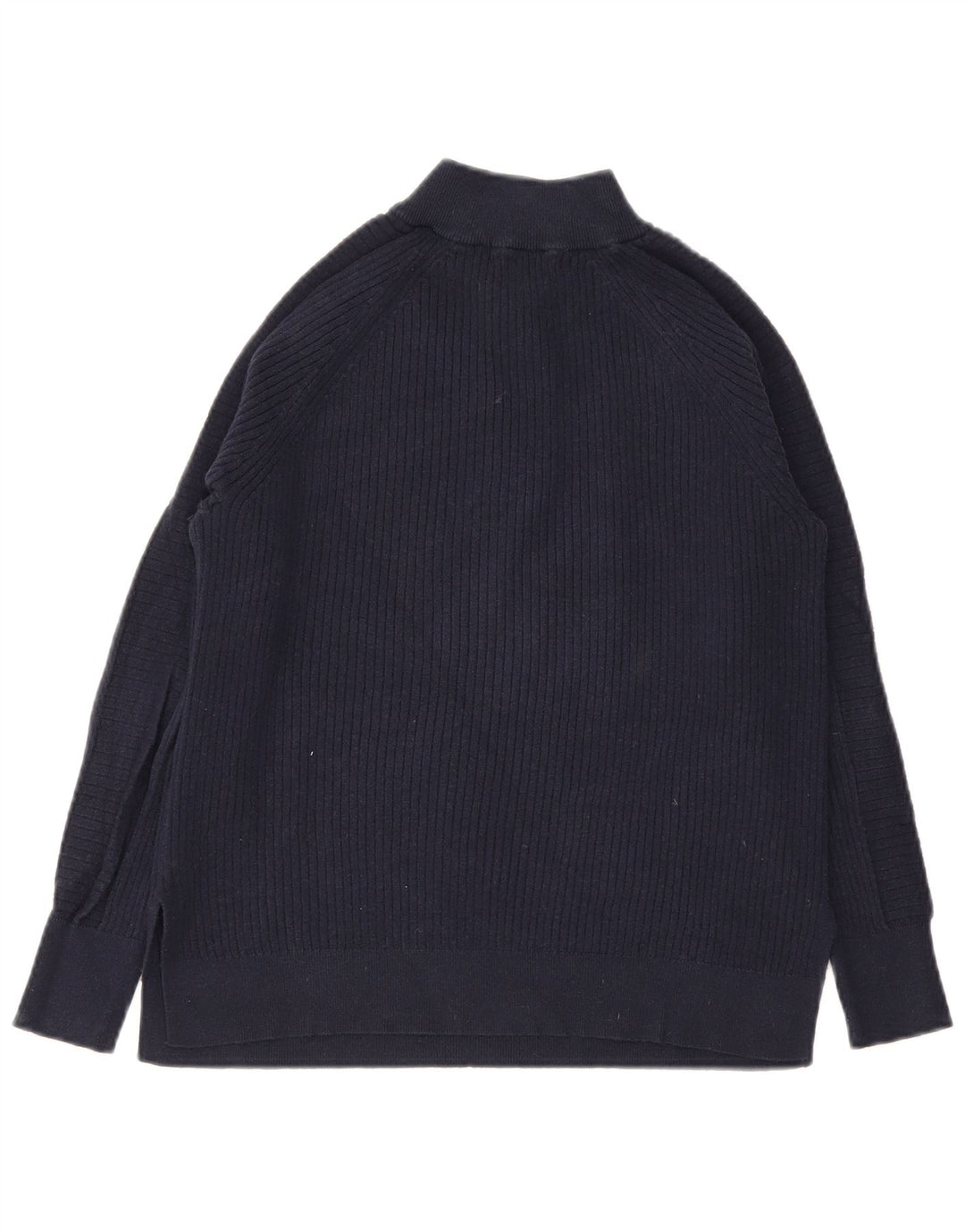 Maglione da donna Marks & Spencer con zip e collo UK 14 medio blu navy