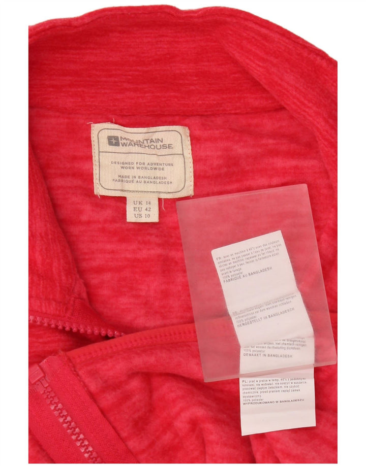 Giacca in pile da donna Mountain Warehouse UK 14 Large Rosa Poliestere