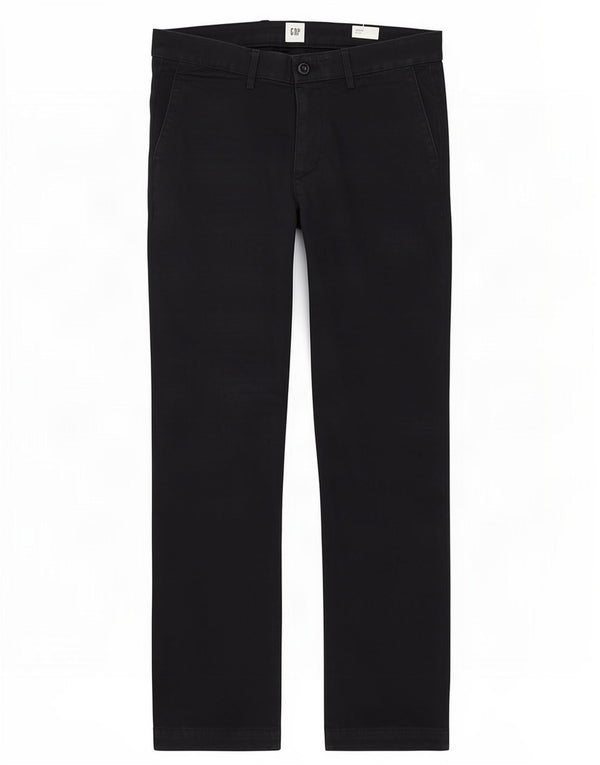 Pantaloni chino slim fit da uomo Gap W30 L32 cotone nero