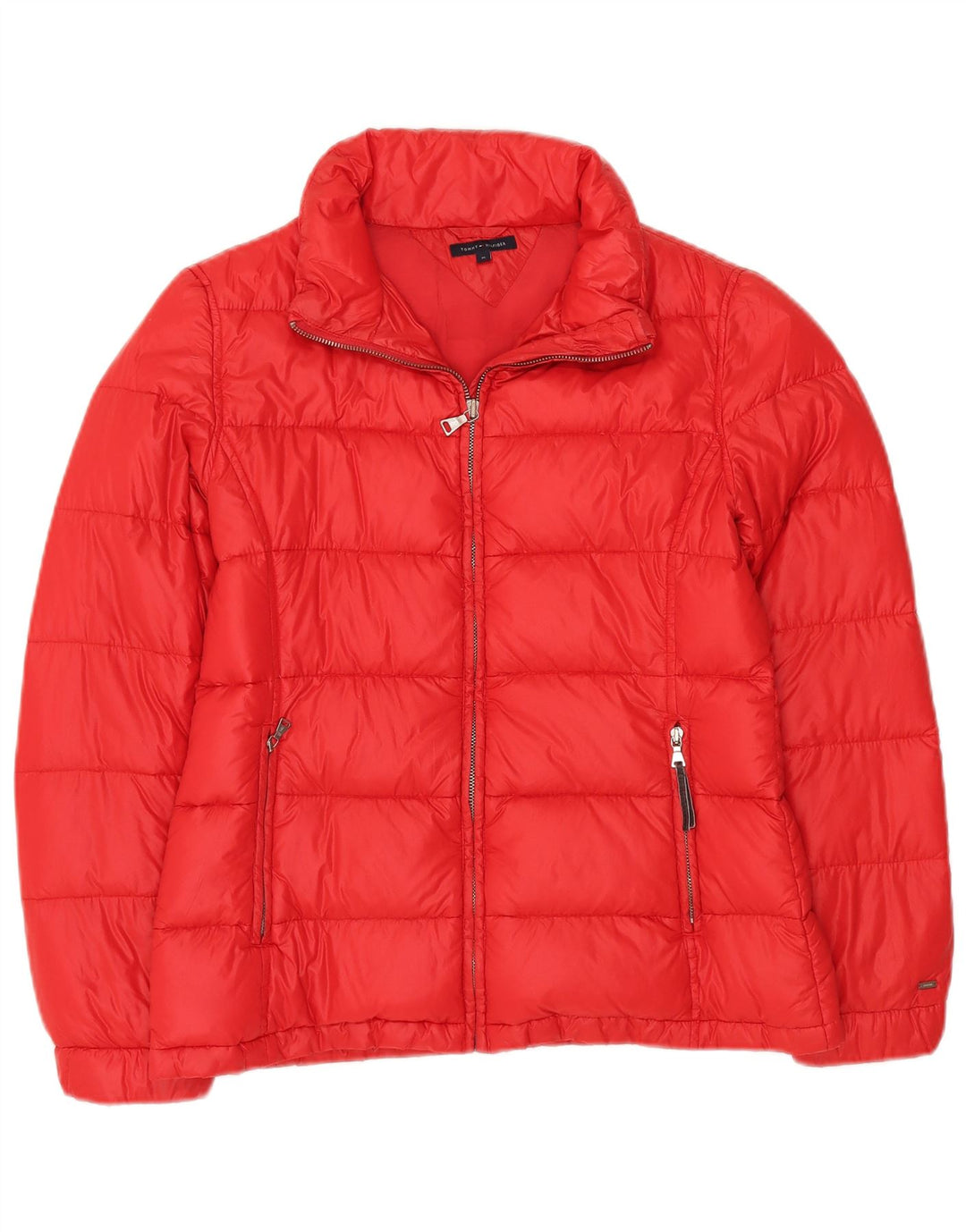 Giacca imbottita da donna Tommy Hilfiger UK 14 nylon rosso medio