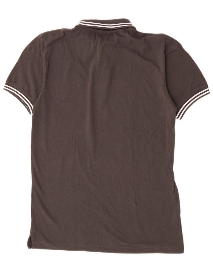 Polo Kappa Uomo In Cotone Grigio Medio