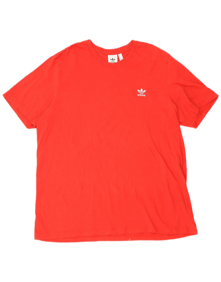 T-shirt da uomo Adidas Top 2XL rossa in cotone