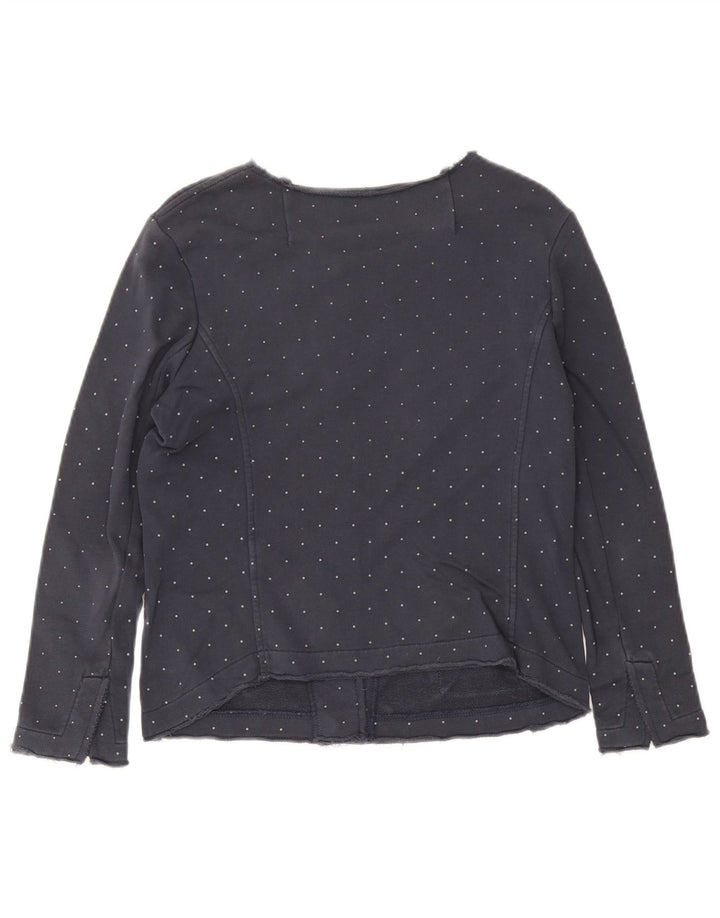 Giacca utility corta da donna Sun68 UK 10 piccola cotone maculato blu navy