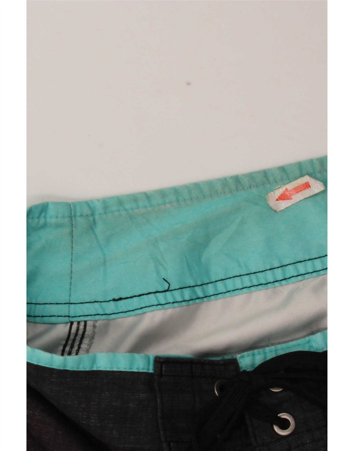 Pantaloncini da bagno da uomo O'Neill grandi in poliestere a righe grigie