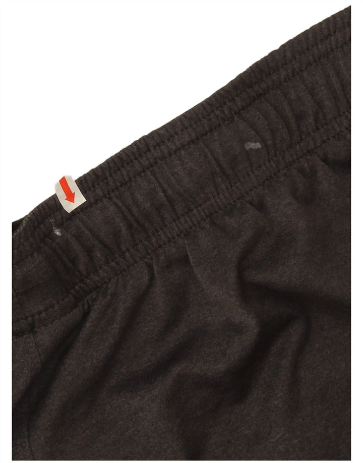Pantaloncini sportivi Reebok da uomo grandi in poliestere grigio