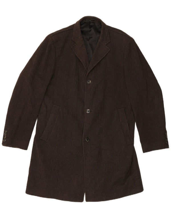 GANT Cappotto da uomo UK 42 XL Lana a spina di pesce marrone