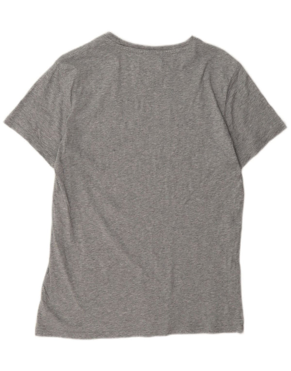T-shirt da uomo vestibilità regolare Tommy Hilfiger Top piccolo cotone chiazzato grigio
