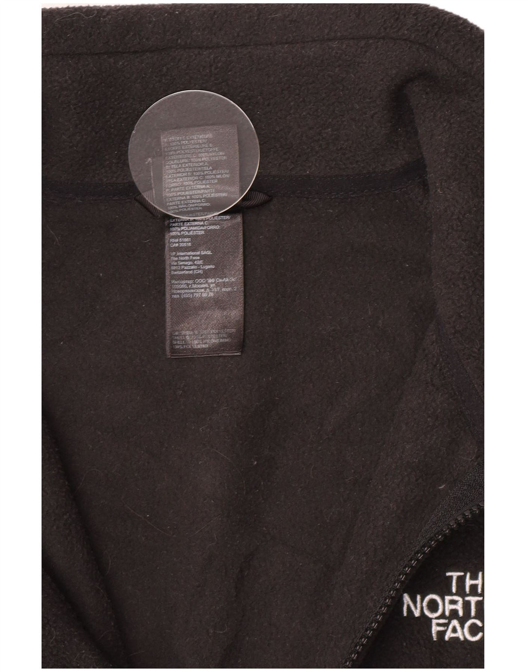 Giacca in pile da uomo The North Face Liner UK 38 poliestere nero medio