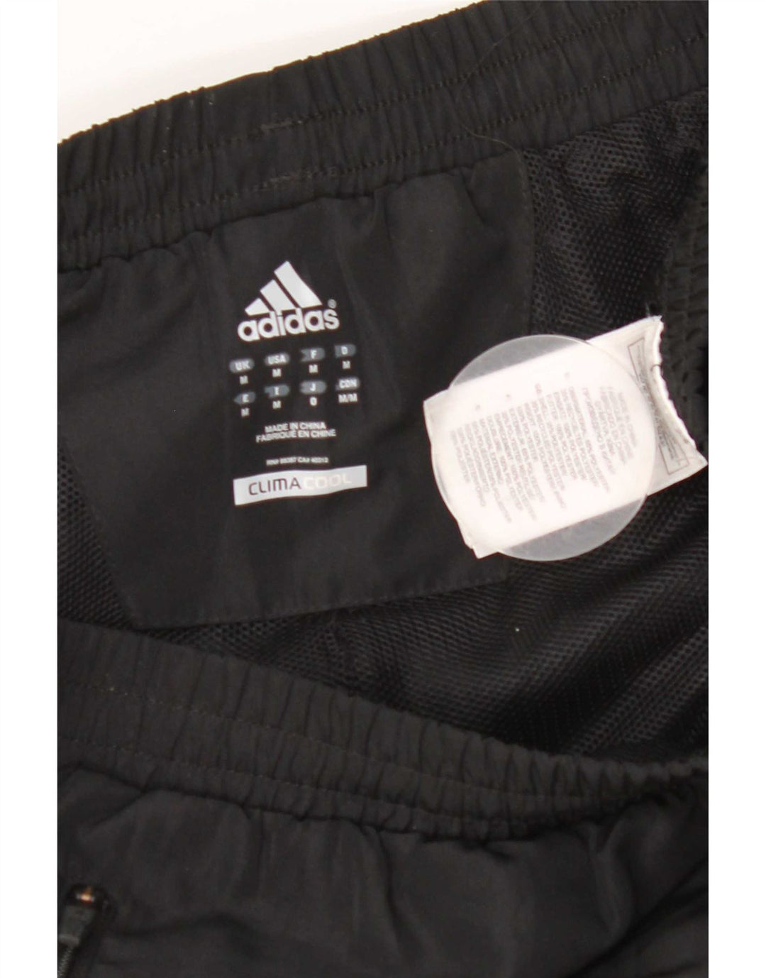 Pantaloni da tuta Adidas Climacool da uomo, poliestere color block medio nero