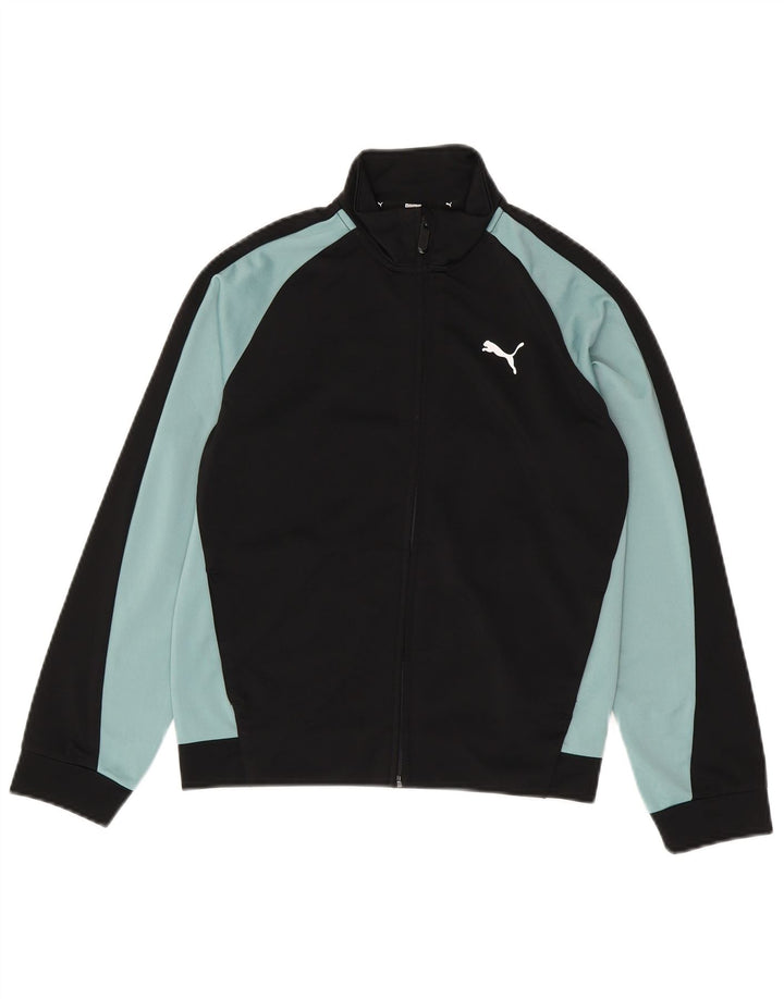 Giacca da tuta da ragazzo Puma 11-12 anni Medium Black Colourblock