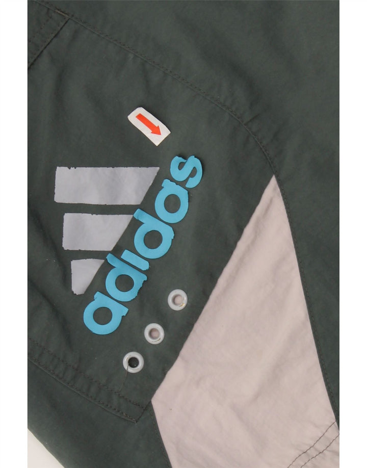 Pantaloncini da bagno da uomo Adidas Medium Khaki Colourblock in poliammide