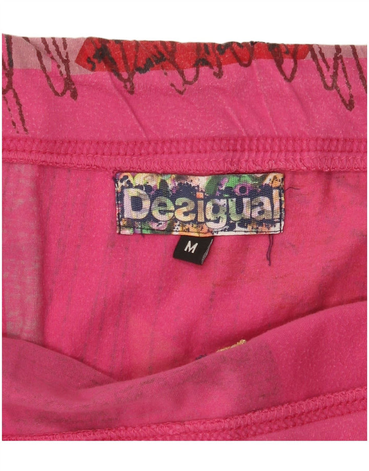 Desigual Minigonna grafica da donna media W34 rosa