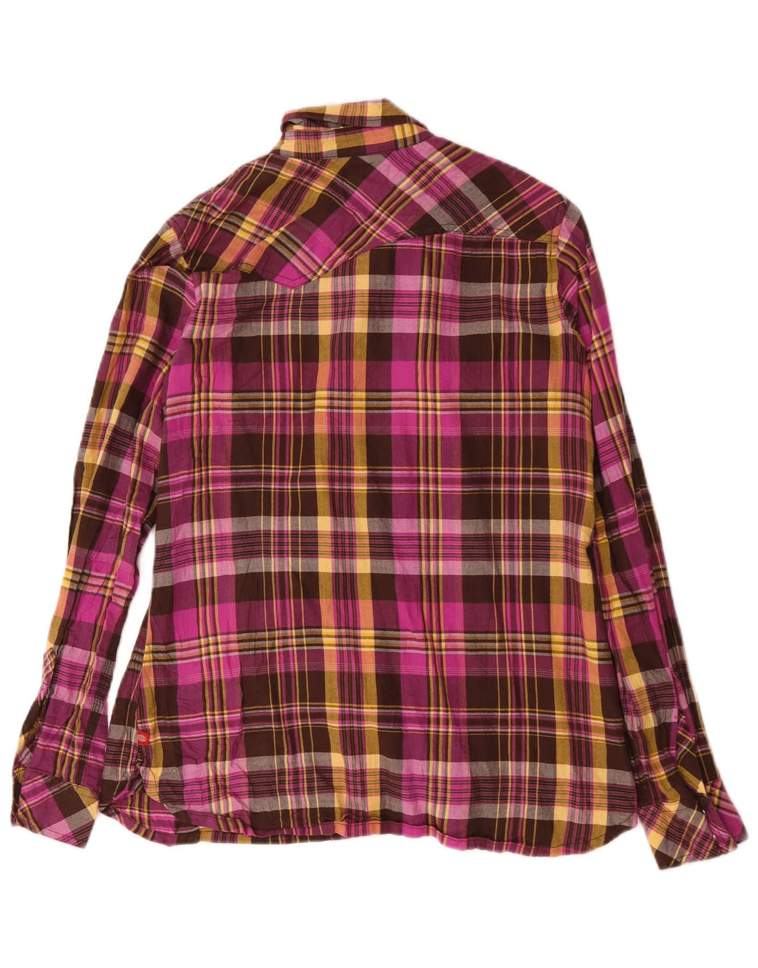 Dickies Camicia in flanella da donna UK 16 Grande cotone a quadri multicolore