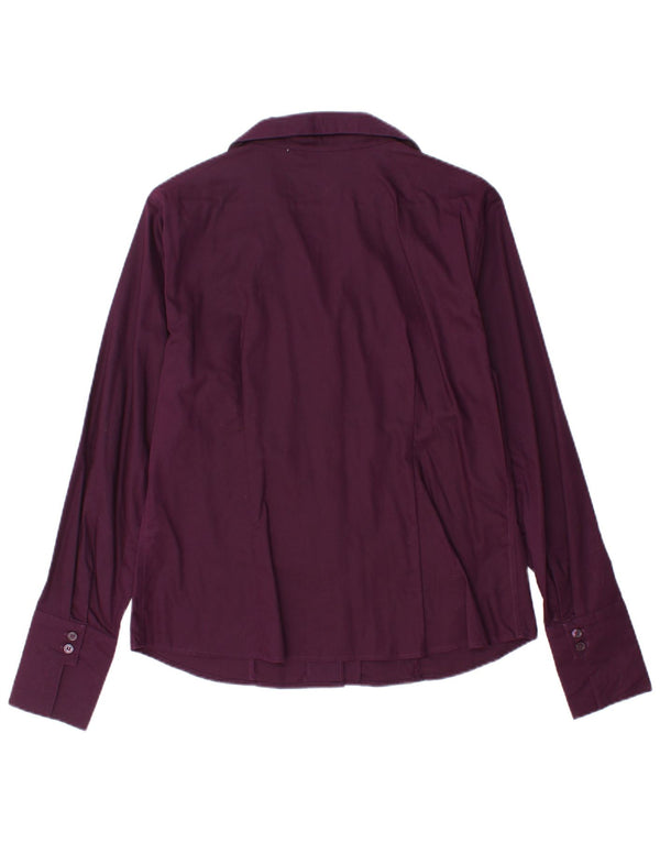 Camicia da donna Calvin Klein US 10 Large in cotone viola
