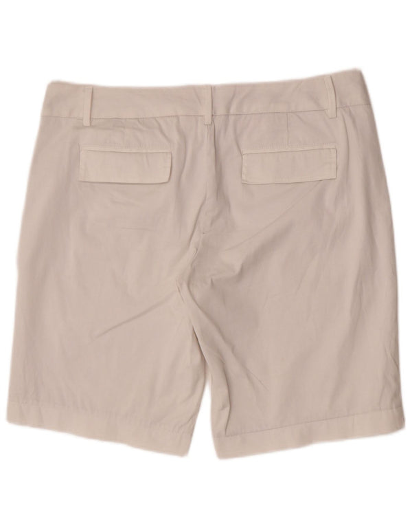 Pantaloncini chino da donna Banana Republic US 12 Large W32 cotone bianco