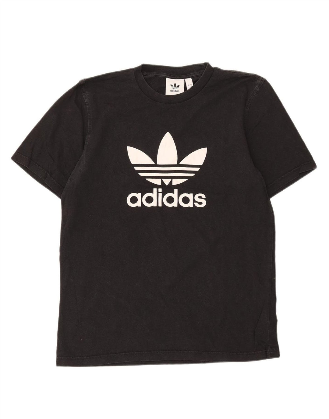 ADIDAS Mens Graphic T-Shirt Top Small Black Cotton
