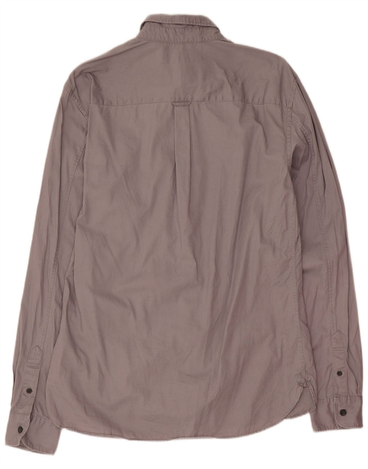 Camicia da uomo All Saints Small in cotone grigio