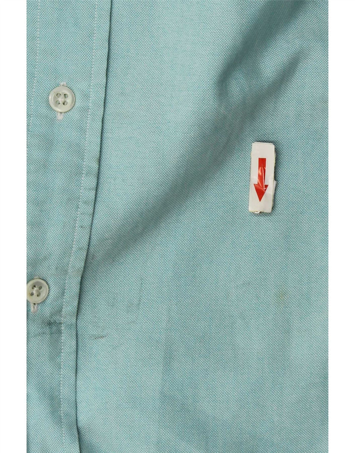 Camicia da uomo Ralph Lauren taglia 15 1/2 cotone turchese medio