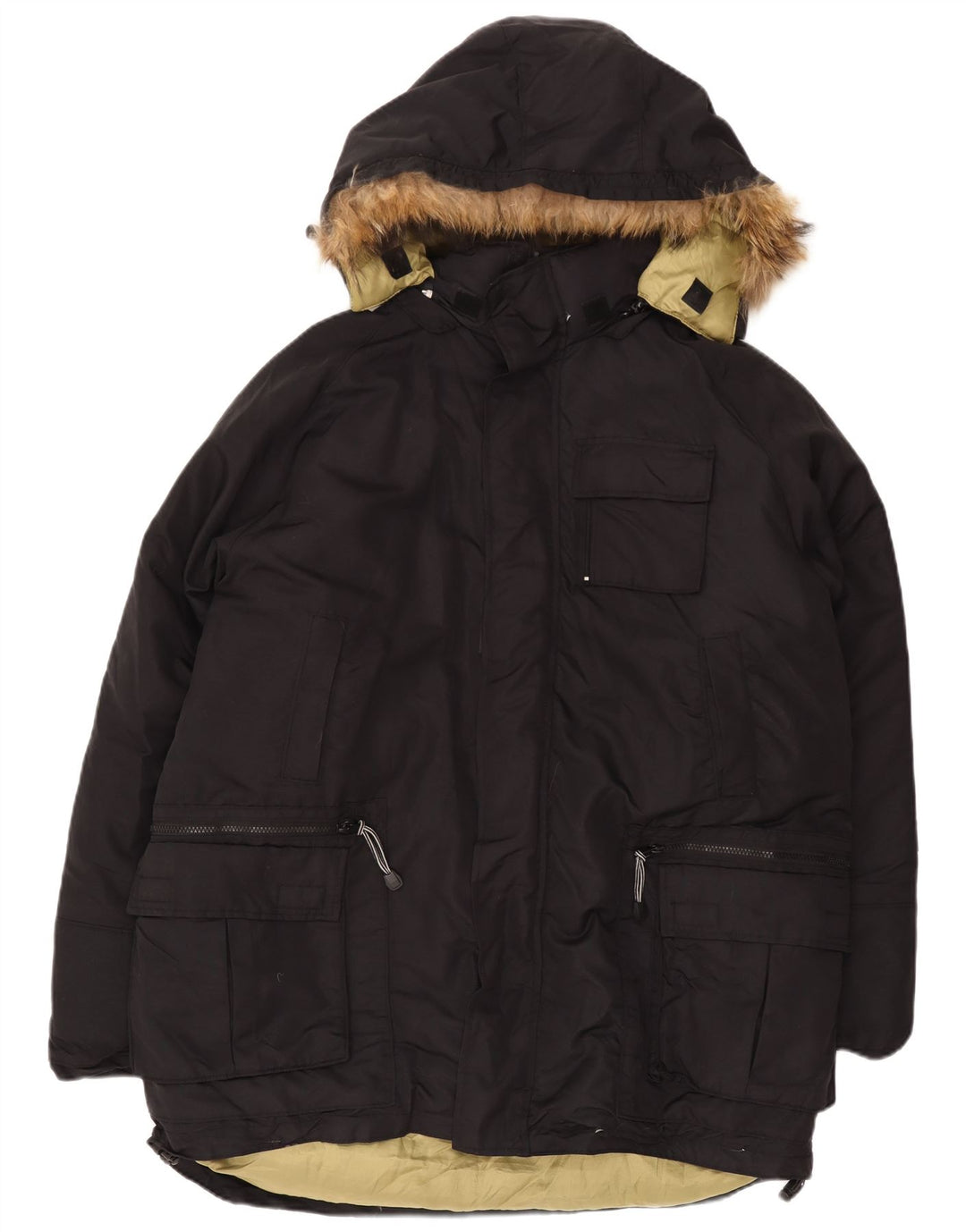 Giacca imbottita con cappuccio da uomo Woolrich UK 42 XL nylon nero