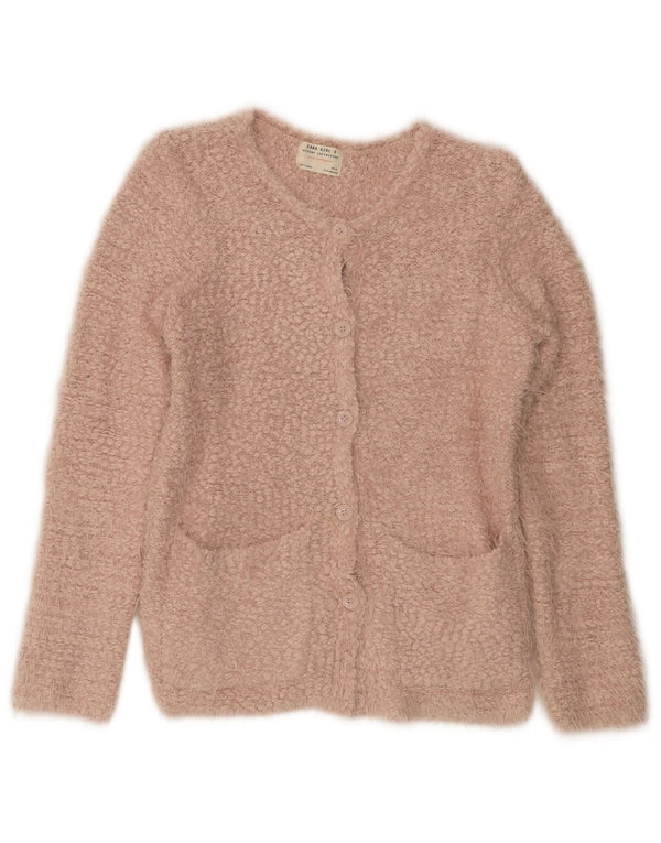 Maglione Cardigan Bambina ZARA 13-14 Anni Poliestere Rosa