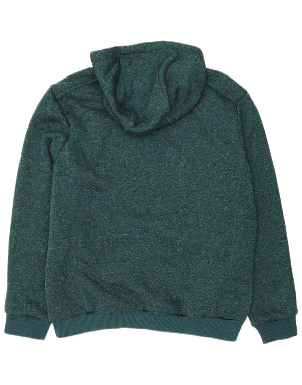 Felpa con cappuccio e zip da uomo Mountain Warehouse XL Poliestere chiazzato verde