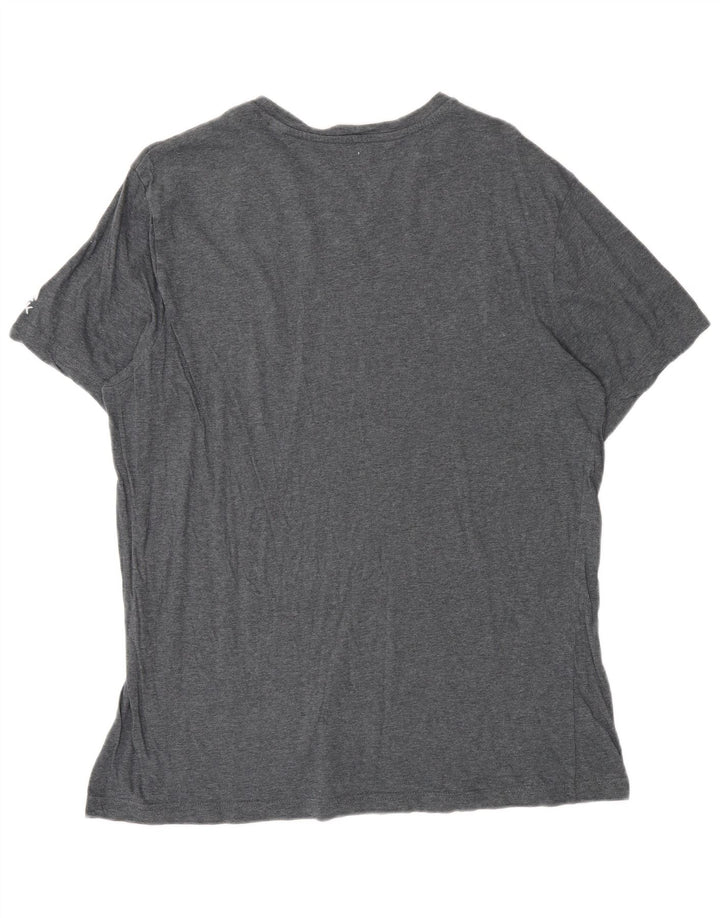 T-shirt grafica Reebok da uomo grande grigia