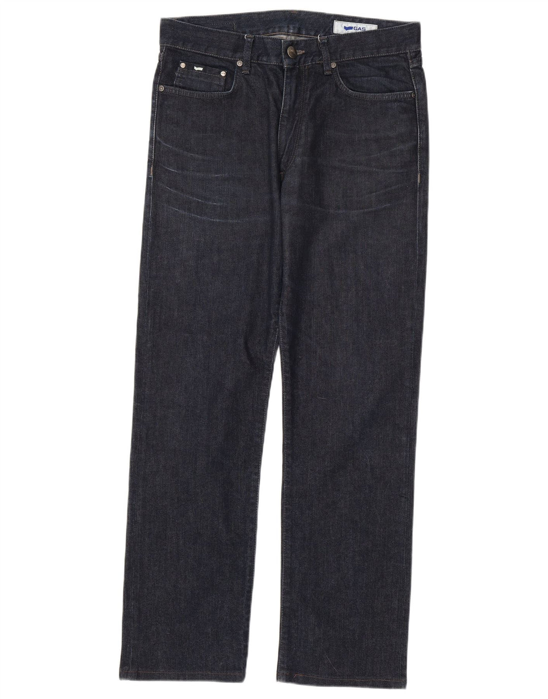 Jeans dritti da uomo Gas W34 L31 in cotone blu navy